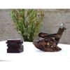 Wooden Antique Miniature Chair Shape Tea,Coffee,Drink hot/Cold Coaster Set with 6 Coaster for Kitchen/Dining Table/Office/Restaurant.