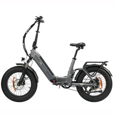 TTGO F6 Pro City Hight-End Electric Bicycle 48V18Ah Battery 20 Inch Fat Tires 250W Motor 25 Km/h Speed 150KG Load E-Bike With TwoSeat