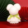 Pineapple Grid Towel Bear Shape - Wedding & Festival Gift