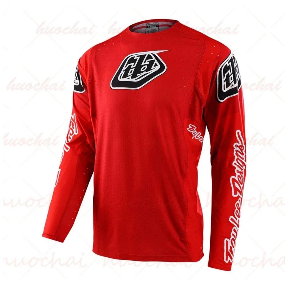 Downhill-Anzug Atmungsaktiv Schnelltrocknend Berg Motocross Reitanzug Langarm-T-Shirt Mountainbike
