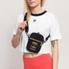 Adidas Originals Logo Gold Label Printed Zipper Polyester Shoulder Crossbody Bag Unisex Bags Black GF3199