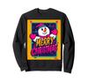 Merry Christmas Snowman Vintage Retro 80s Christmas Sweatshirt