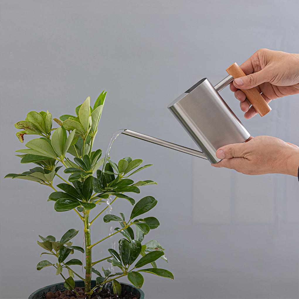 Plant Watering Can Stainless Steel Long Nozzle Watering Pot With Handle Leak-proof Gardening Watering Tools for Potted Plants