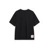 Li Ning Badfive Series Printed Letter Round Neck Loose Short Sleeve T-Shirt Unisex T-Shirt Black AHST765-3
