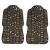 Africa Ethnic Tribal Art Car Seat Cover Seat Cover Anti Fouling and Convenient Protective Cover Unique Style 2PCS Universal Type