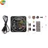 Digital DIY Electronic Clock Kit Light Control Rotation Digital LED Temperature & Time Display Tool Set for Soldering Practice