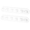 Display Counter Eyewear Rack 2 Pack, Clear Acrylic Glasses Holder With Open Access Row for Closet and Dressing Area Storage and Home Display Use