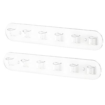 Display Counter Eyewear Rack 2 Pack, Clear Acrylic Glasses Holder With Open Access Row for Closet and Dressing Area Storage and Home Display Use