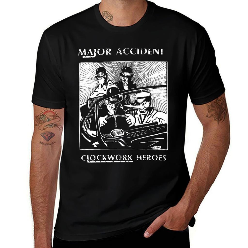 Major Accident Clockwork Heroes Tshirt Casual Trendy Streetwear Tee Shirt