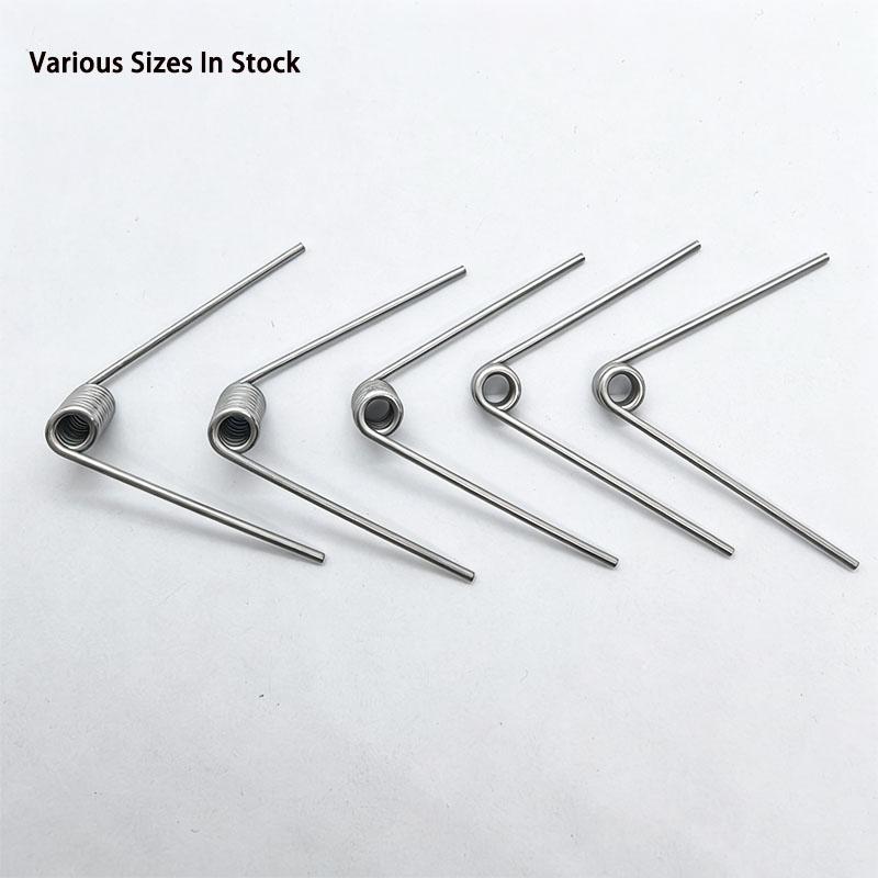 10 stuks 1,4 mm Draad 304 Roestvrij Staal Rechtsdraaiende Torsieveer 3/6/9 Wikkelingen 60-180 Graden Corrosiebestendige Torsieveer