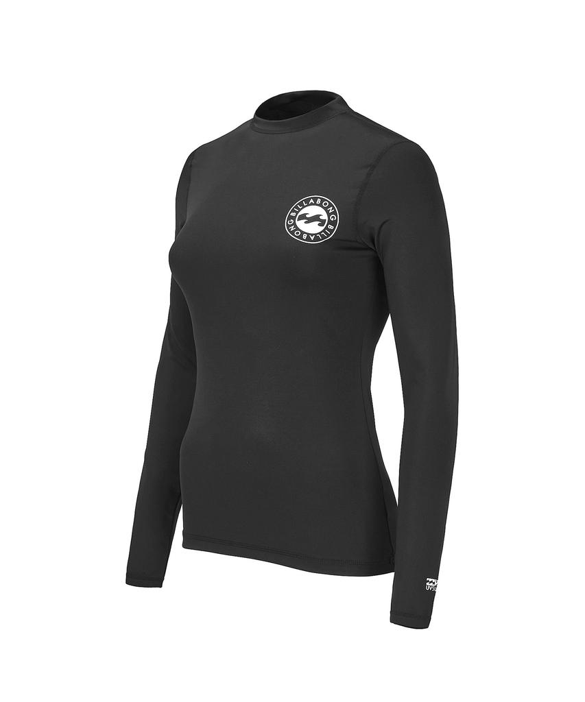 BILLABONG Women'S Circle Wave Loose Fit Rash Guard Black