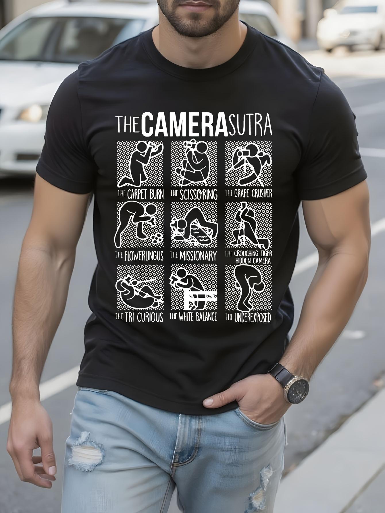 Funny Photographer Tshirt - Camera Sutra Graphic Tee with... XXL