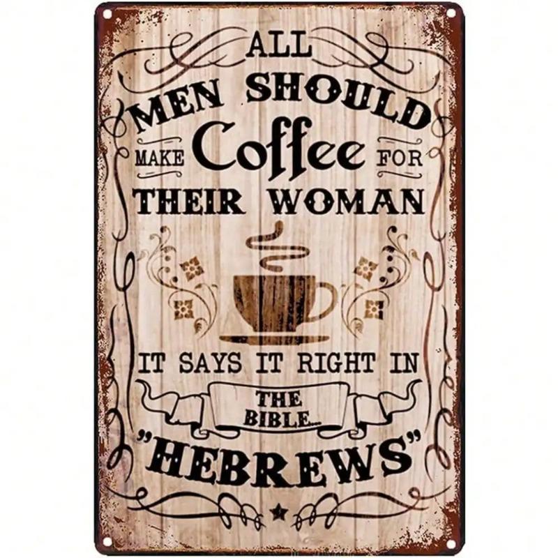 

Vintage Coffee Humor Metal Sign for Home Wall Decor 20x30cm