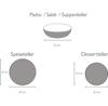 CreaTable Service Made of Slate, Black, 12 Pcs (20540)