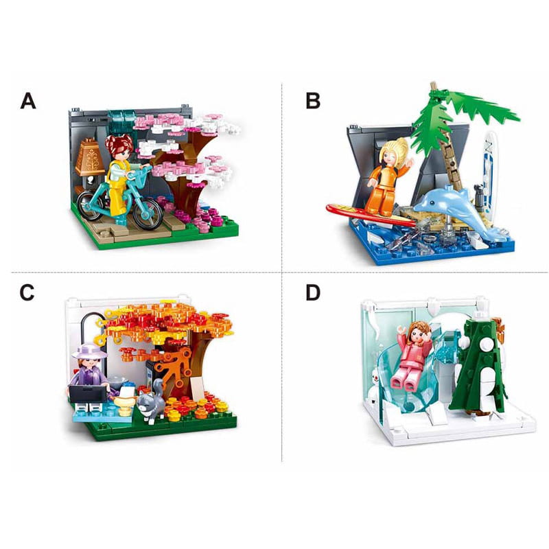 Stall - Mini Room Blocks - Sluban - 99 Pieces