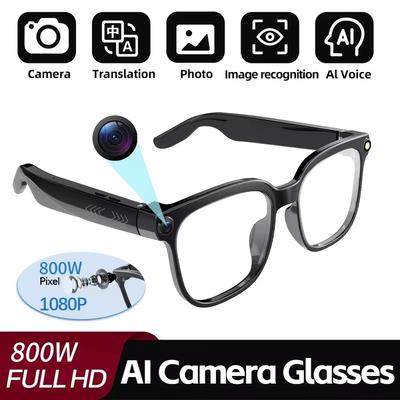 Multifunctional 2026 New 800W HD Camera AI Smart Glasses 4K Photo 1080P Video Record AI Translation Call Waterproof Translation Sunglasses Men Women