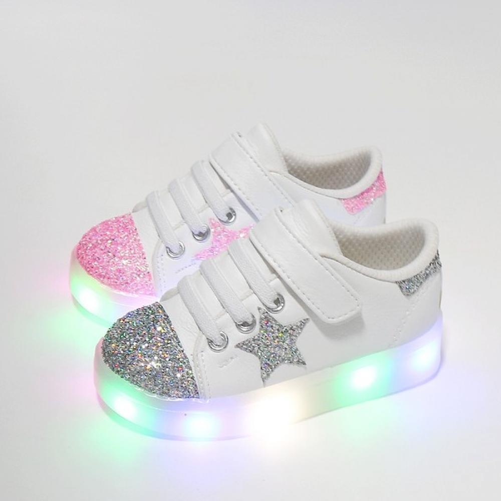 

Levisfoot Led Sneakers For Girls Boys Kids Junior Infant Model Swar Star Pink/180mm