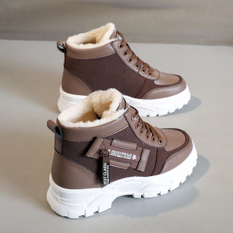 High value 22 winter new thick-soled Forrest Gump shoes super soft casual shoes cold-proof and high muffin shoes dad shoes