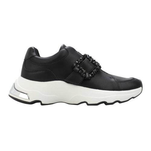 DKNY Damen Jendaya Leder Schnallen Sneaker