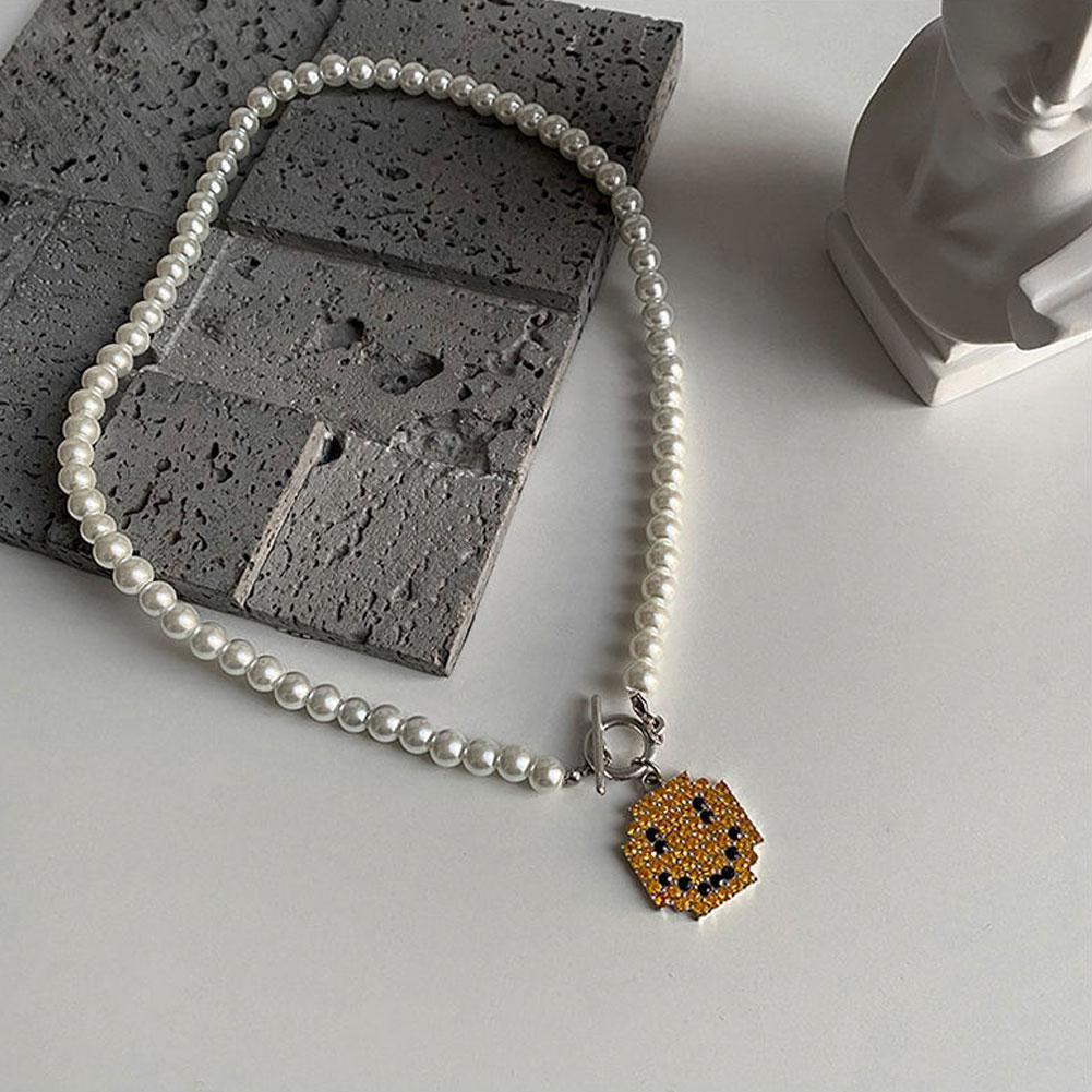 

Персонализированная подвеска с жемчужиной, ожерелье-чокер с OT-застежкой для мужчин и женщин, простое, универсальное