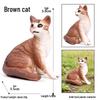 Solid Orange Persian, Ragdoll, Somali, and Blue Short-haired Cat Simulation Models
