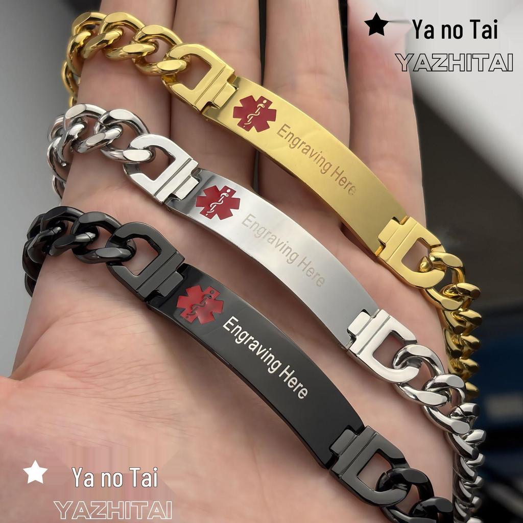 Grenzüberschreitendes heiß verkaufendes medizinisches Symbol Edelstahlarmband