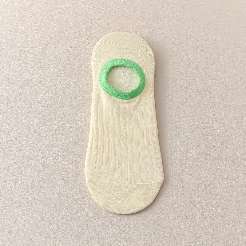 Women's Summer Thin Cotton Anti Bacterial Non Slip Non Drop Heel Shallow Mouth Invisible Socks