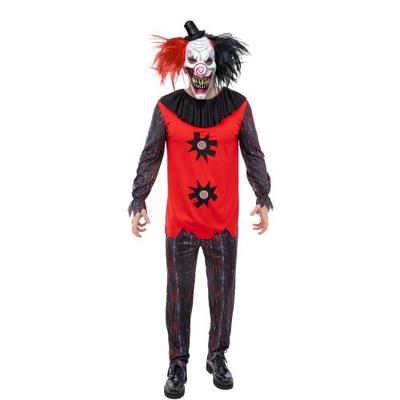 Smiffys Men's Chuckles Clown Jester Costume Set