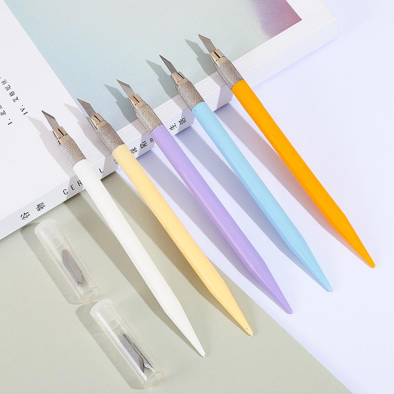 

Набор резцов и художественных ножей: Студенческий резак для бумаги, Лезвие для резиновых штампов, Наклейка-пленка