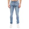 Mens Maylead Cotton Denim Leather Patch Jeans