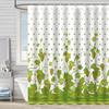 Shower Curtain Waterproof And Mildew-Proof 3D Digital Printing Plant Stone Printing Shower Bathroom Partition