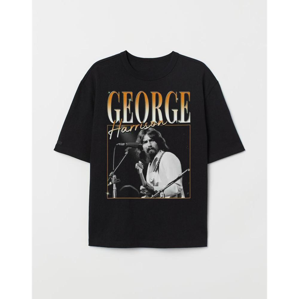 Rare george harrison poster Gift Family Men All Size T-Shirt Unisex T-Shirt XXXXL