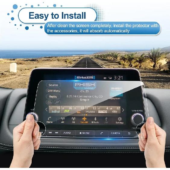 8 Inch Navigation Tempered Glass LCD GPS Screen Protector Touch Screen Protective Film For    Nissan Rogue