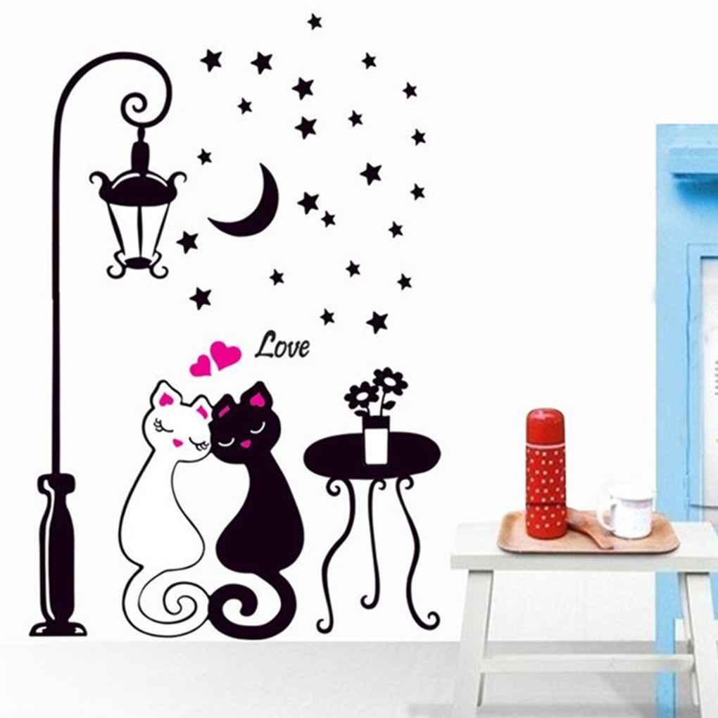 Cat Wall Sticker Cartoon Wallpaper Removable Universal Multifunctional Walls Decoration Home Decor Living Room