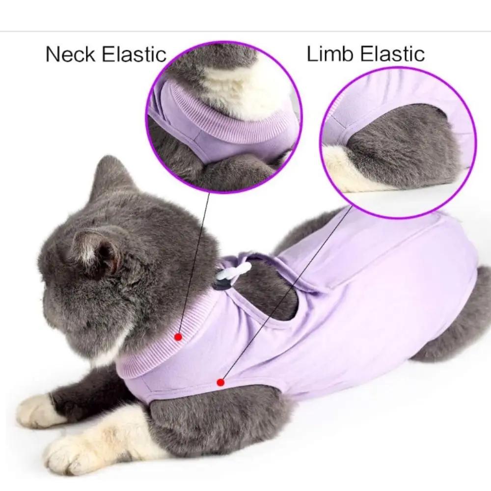 Neuer Anti-Leck-Katzenentwöhnungsanzug Overall Nach der Operation Kätzchen Genesungskleidung Kleidung Weste Katzenkastrationsanzug Für Haustier