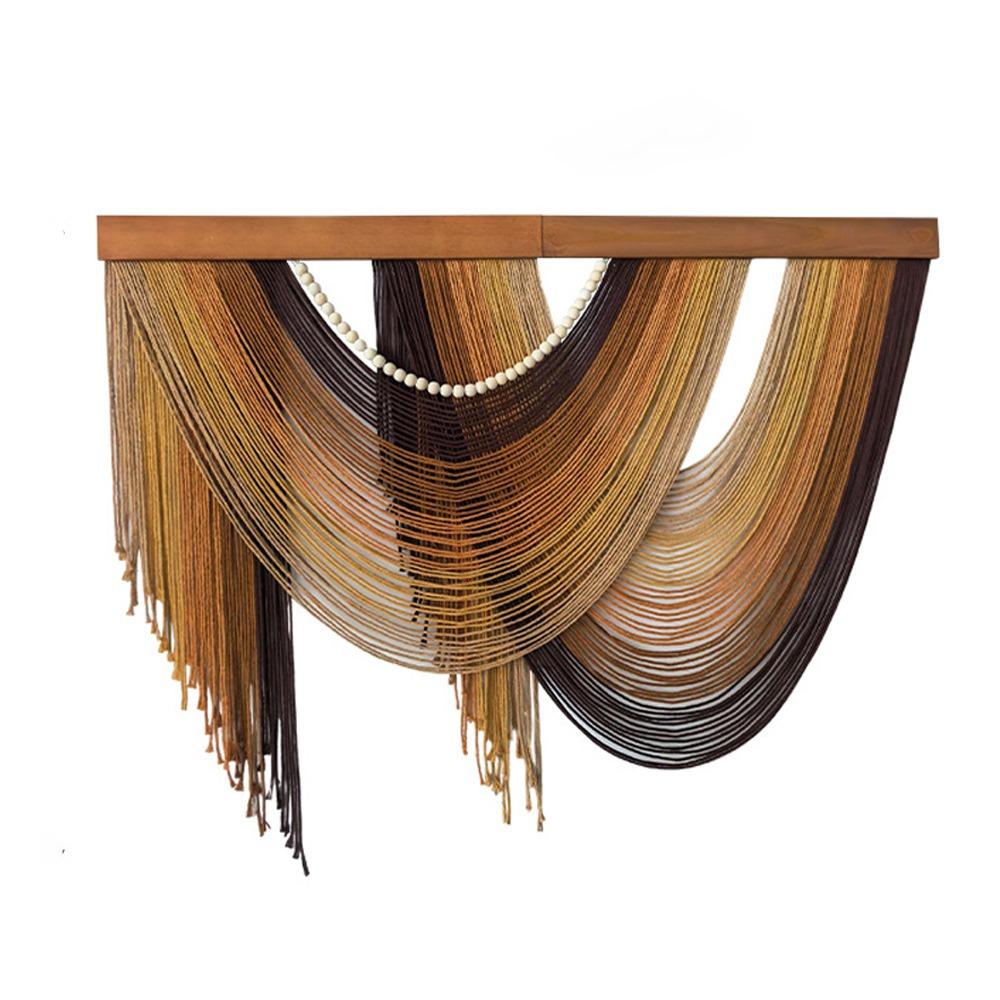 Wall Art Handmade Tassel Tapestry Hand-Woven Curtain Tapestry Wall Hanging Pendant Headboard
