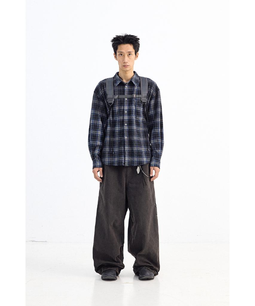Haechinglum Over Duck Pants Over Dyed Charcoal