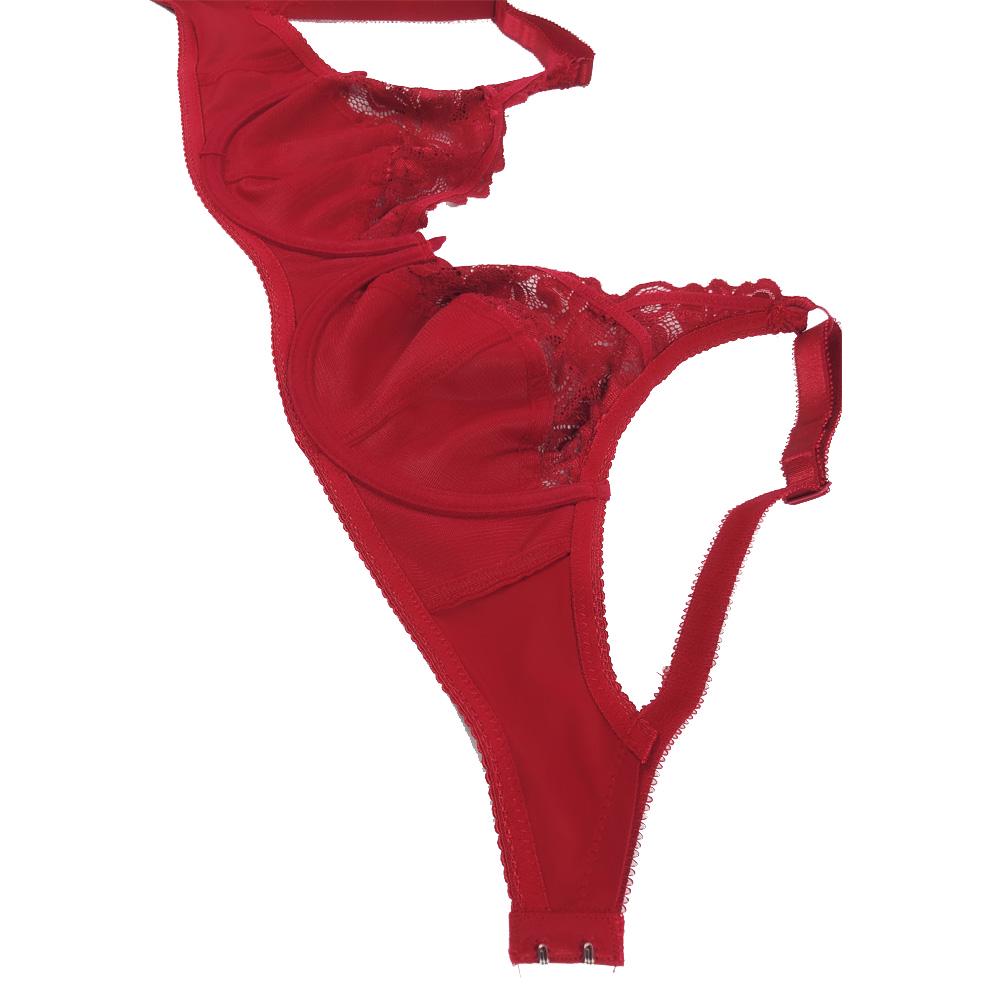 Julexy C D Cup Big Size Women Bra Lace Hollow Out Underwear Sexy Ultrathin Transparent Brassiere