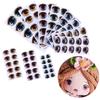 Anime Figurine Doll Love Cute Sticker Clay Decals Cartoon Eyes Stickers Face Organ Paster