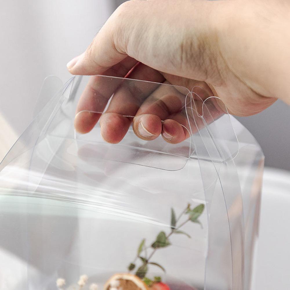 10pcs Clear Gift Boxes Transparent Gift Box, Plastic Jewelry Display Boxes Portable Treat Containers for Wedding Birthday Parties Shower Favors