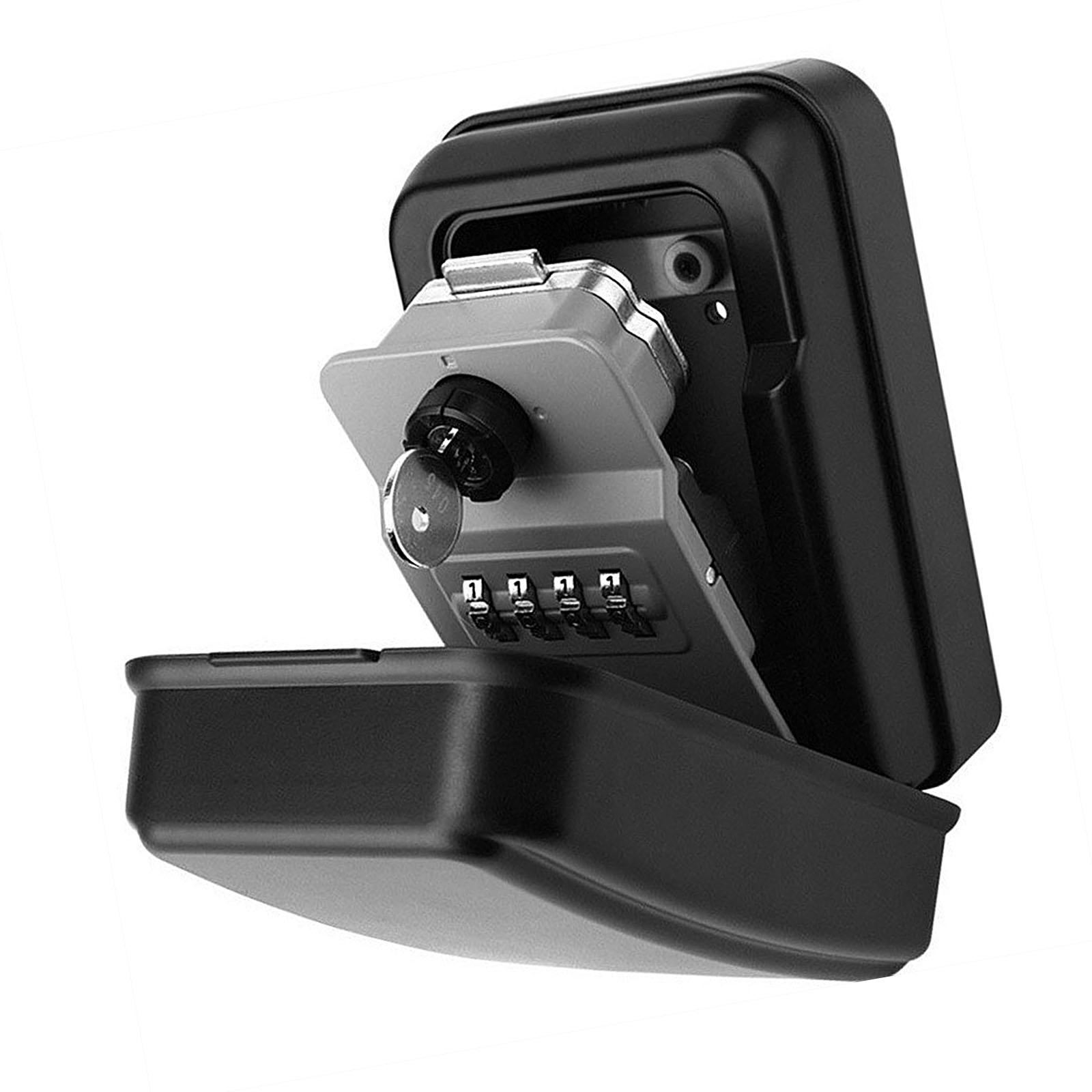 Spacious 4 Combination Key for Wall Mount Weatherproof Secure Storage Includes Backup Key серый
