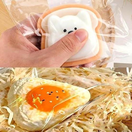 Squeeze cake toy soft silicone paw grip ball boredom relief adults (dog white)