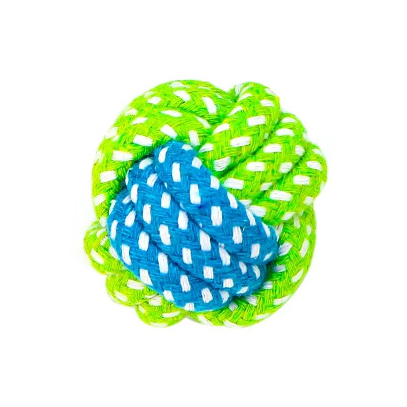 

Dog Toy Knot Rope Small Dog Toys Ball for Teeth Cleaning Chew Puppy Toy Dog Interactive Toys Pet Accessories 1 PC