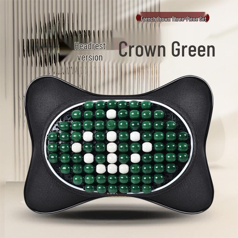 Sommer Bilseteputesett - Pustende, Ventilert, Design med treperler, 3 deler for komfortabel kjøring