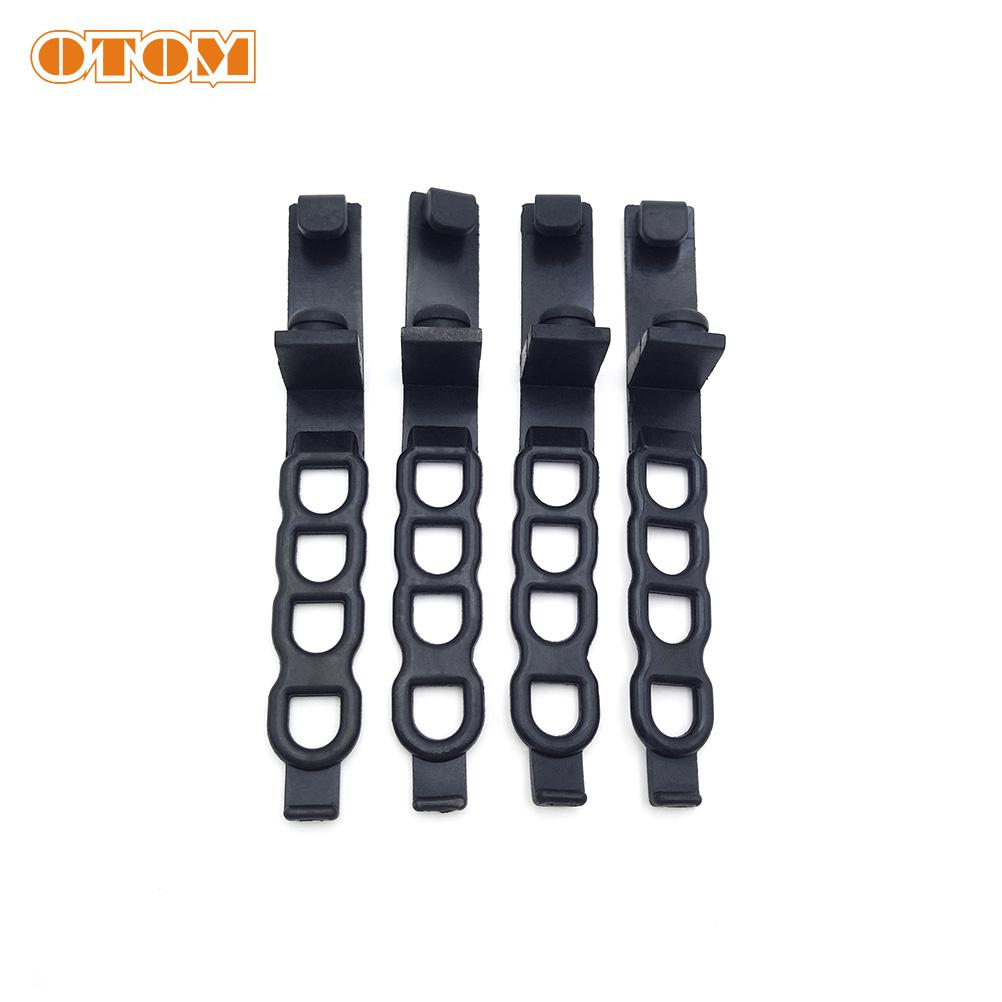 OTOM 4 Pieces Motorcycle Headlight Mask Rubber Fix Brackets Strips Motocross Accessories For KTM XCW EXCF HUSQVARNA FC TC TX FX
