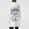 Burberry Coordinates Print Oversized Hoodie 'White' 80372931