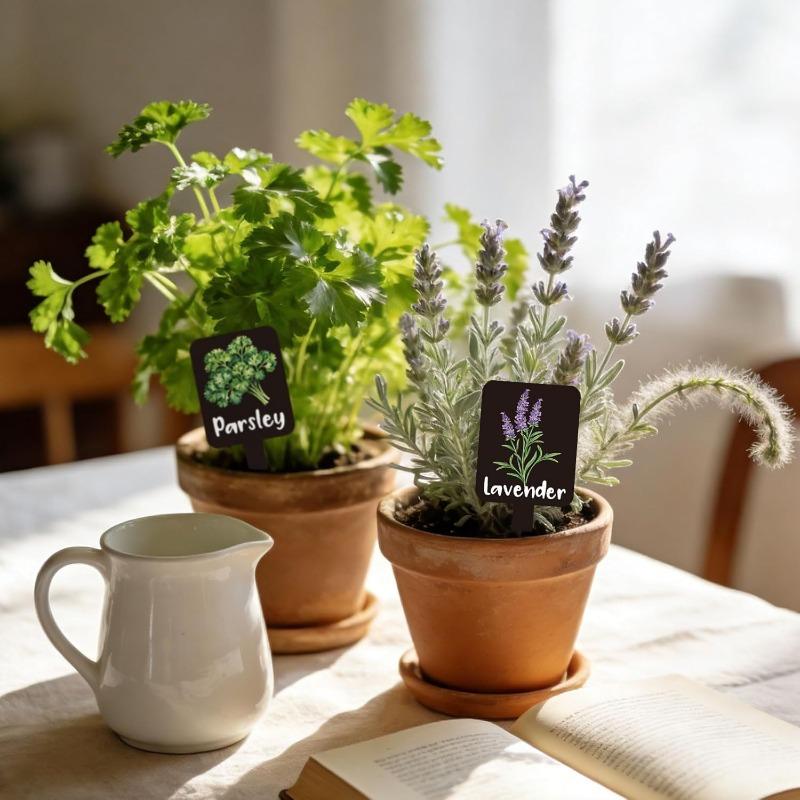 12 stuks Acryl Tuinkruidenborden, Kruidentuin Plantenetiketten Markers voor Buiten Labels Borden met Gedrukte Naam Tuinen Planten Potplanten