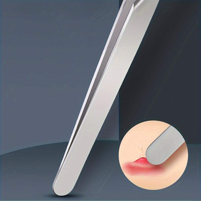 1Pc Stainless Steel Eyelash Tweezers, Dolphin Clip, Super Sharp, Also Suitable for Endogenous Hair Removal, Blackhead Remover