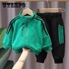 Children's Clothing Boys Spring and Autumn Clothing Suits Baby Middle and Small Children Spring Zipper Jacket Pants Two-piece Fashion Cute Sportswear