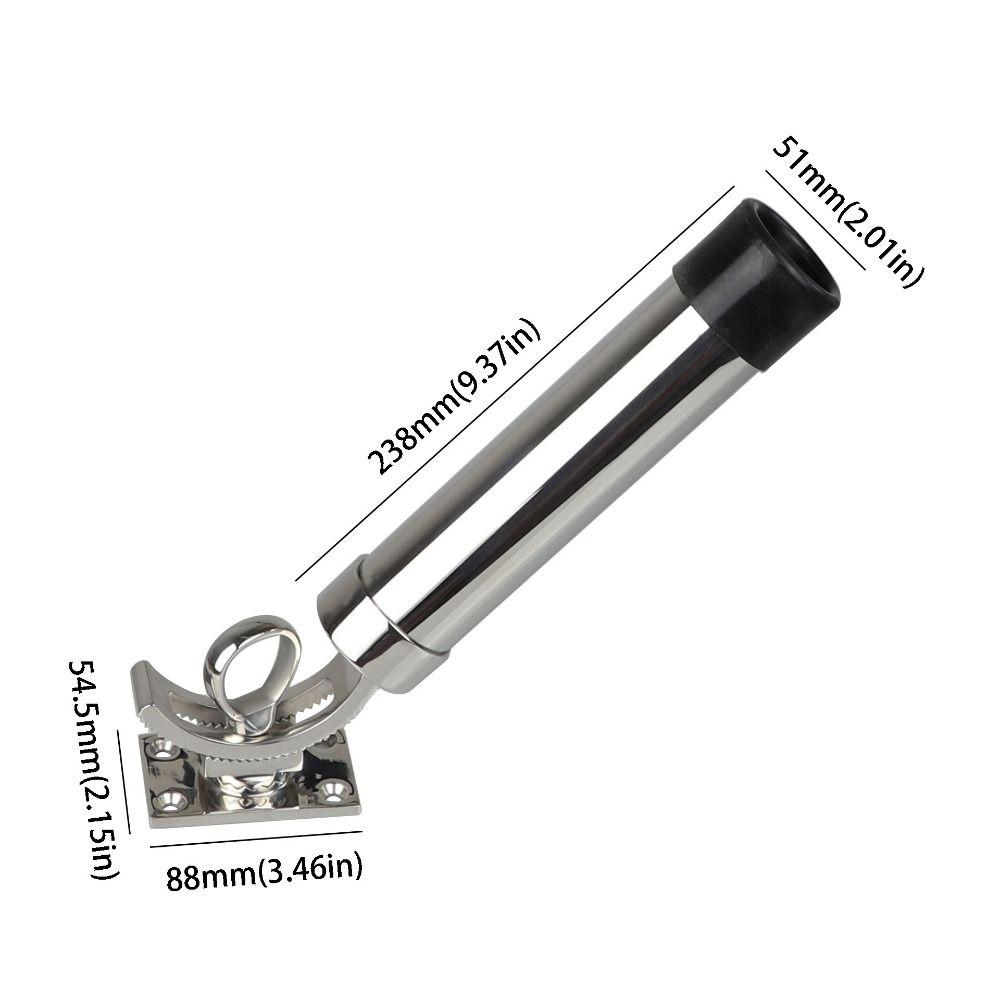 316 Stainless Steel Boat Rod Mount 360 Degree Rotating Marine Rod Bracket Offshore Sea Fishing